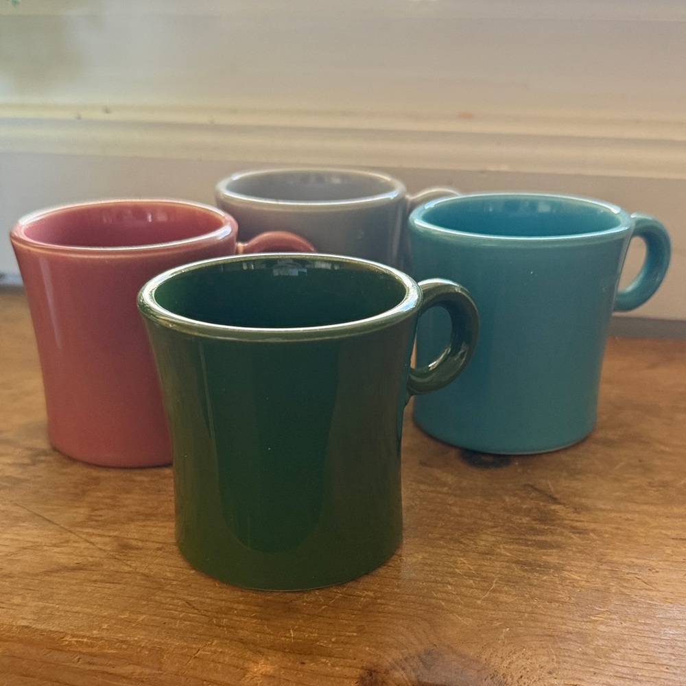 Colorful Fiestaware Ceramic Mug Set